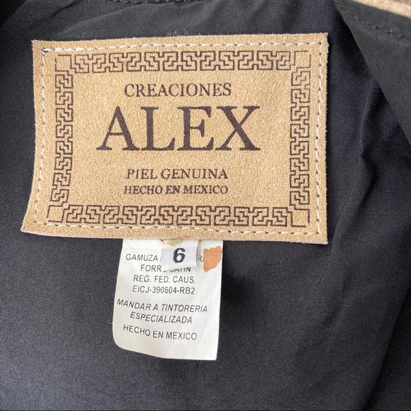 Kids Vintage Western Horse Stallion Genuine Authentic Suede Leather Vest Size 6 - Picture 8 of 9